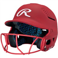 Rawlings RX2 Series Matte Fastpitch Batting Helmet, Scarlet