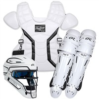Rawlings Intermediate Mach Pro Series Catchers Set, White/Black