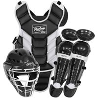 Rawlings Players 3 Series Youth Catchers Set, Black/White