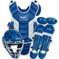 Rawlings Players 3 Series Youth Catchers Set, Royal/White