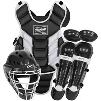 Rawlings Players 3 Series T-Ball Catchers Set, Black/White