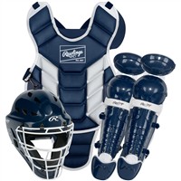 Rawlings Players 3 Series T-Ball Catchers Set, Navy/White