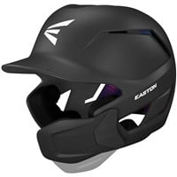 Easton Z50 Matte Batting Helmet w/Reversible & Adjustable Jaw Guard, Black