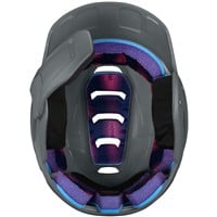 Easton Z50 Matte Batting Helmet w/Reversible & Adjustable Jaw Guard, Charcoal