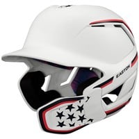 Easton Z50 Matte Batting Helmet w/Reversible & Adjustable Jaw Guard, Red/White/Blue