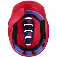Easton Z50 Matte Batting Helmet w/Reversible & Adjustable Jaw Guard, Red