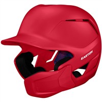 Easton Z50 Matte Batting Helmet w/Reversible & Adjustable Jaw Guard, Red