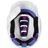 Easton Z50 Matte Batting Helmet w/Reversible & Adjustable Jaw Guard, White