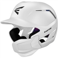 Easton Z50 Matte Batting Helmet w/Reversible & Adjustable Jaw Guard, White