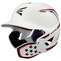 Easton Z50 Matte Batting Helmet w/Reversible & Adjustable Jaw Guard, Red/White/Blue