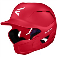 Easton Z50 Matte Batting Helmet w/Reversible & Adjustable Jaw Guard, Red