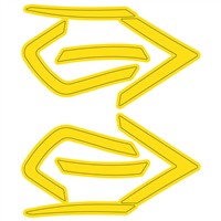 Easton Z50 Batting Helmet Decal Kit, Gold