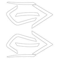 Easton Z50 Batting Helmet Decal Kit, White