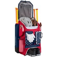 Easton Five Tool Phenom Bat Pack, Red/White/Blue