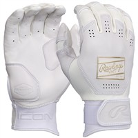 Rawlings Adult Icon Batting Gloves, White
