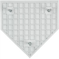 Rawlings Spiked Throw Down Home Plate, white-v-3-z