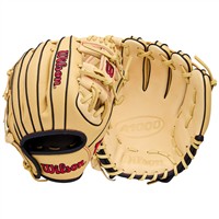 Wilson A1000 PF11SS Pedroia Fit 11in Baseball Glove, Blonde/Black