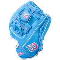 Wilson A1000 1786 11.5in Basball Glove, Light Blue/White