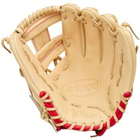 Wilson A1000 1975 11.75in Baseball Glove, Yellow/Red