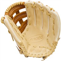Wilson A1000 1750 12.5in Baseball Glove, Yellow/White
