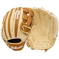 Wilson A1000 1750 12.5in Baseball Glove, Yellow/White