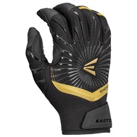 Easton Adult Ghost Ethos Fastpitch Batting Gloves, Black/Gold
