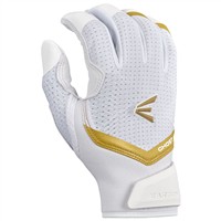 Easton Adult Ghost Ethos Fastpitch Batting Gloves, White/Gold