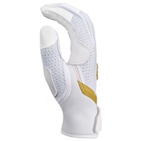 Easton Adult Ghost Ethos Fastpitch Batting Gloves, White/Gold