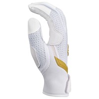 Easton Adult Ghost Ethos Fastpitch Batting Gloves, White/Gold
