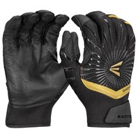 Easton Adult Ghost Ethos Fastpitch Batting Gloves, Black/Gold