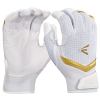Easton Adult Ghost Ethos Fastpitch Batting Gloves, White/Gold