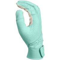 Easton Adult Fundamental 2.0 Fastpitch Batting Gloves, White/Light Green