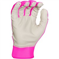 Easton Adult Fundamental 2.0 Fastpitch Batting Gloves, White/Pink