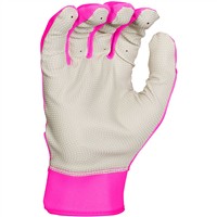 Easton Youth Fundamental 2.0 Fastpitch Batting Gloves, White/Pink