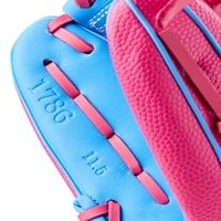 Wilson A1000 Limited Edition 1786 SuperSkin Baseball Glove, Blue/Pink