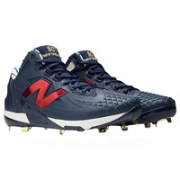 New Balance Mens ShoV1 WBC LE Metal Baseball Cleats, Blue/Red