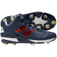 New Balance Mens ShoV1 WBC LE Metal Baseball Cleats, Blue/Red