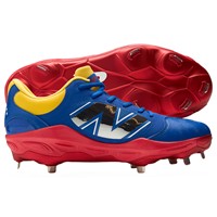 New Balance Mens 3000v7 WBC LE Metal Baseball Cleats, Royal/Red - Venezuela