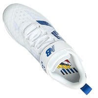 New Balance Mens 4040v8 WBC LE Low Metal Baseball Cleats, White/Red/Blue - South Korea