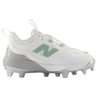 New Balance Youth Lindor V3 TPU Molded Baseball Cleats, White