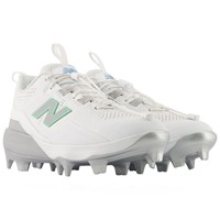 New Balance Youth Lindor V3 TPU Molded Baseball Cleats, White