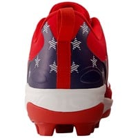 New Balance Youth 3000V7 USA LE Molded Baseball Cleats, Red/White/Blue