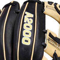 Wilson A2000 1786 11.5in Baseball Glove (WBW104108115), Black/Blonde