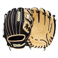 Wilson A2000 1786 11.5in Baseball Glove (WBW104108115), Black/Blonde