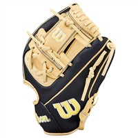 Wilson A2000 DP15 SuperSkin 11.5in Baseball Glove, Black/Blonde