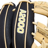 Wilson A2000 DP15 SuperSkin 11.5in Baseball Glove, Black/Blonde