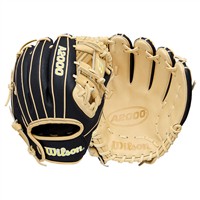 Wilson A2000 DP15 SuperSkin 11.5in Baseball Glove, Black/Blonde