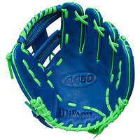 Wilson Youth A450 10.75in Baseball Glove, Black/Green