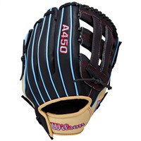 Wilson Youth A450 11in Baseball Glove, Black/Blonde