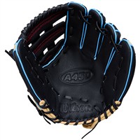 Wilson Youth A450 11in Baseball Glove, Black/Blonde